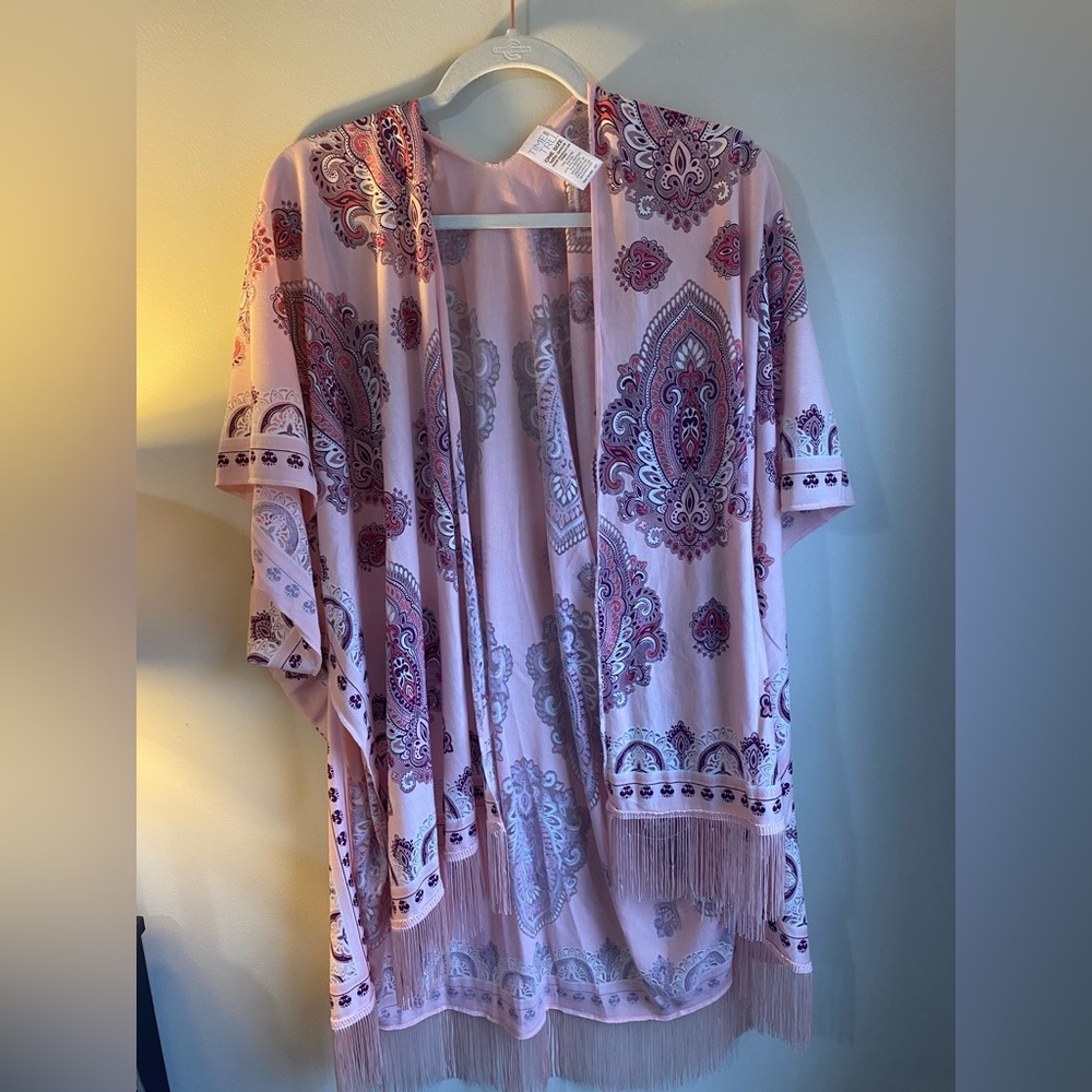 Flowy pink shawl. Rarely worn.